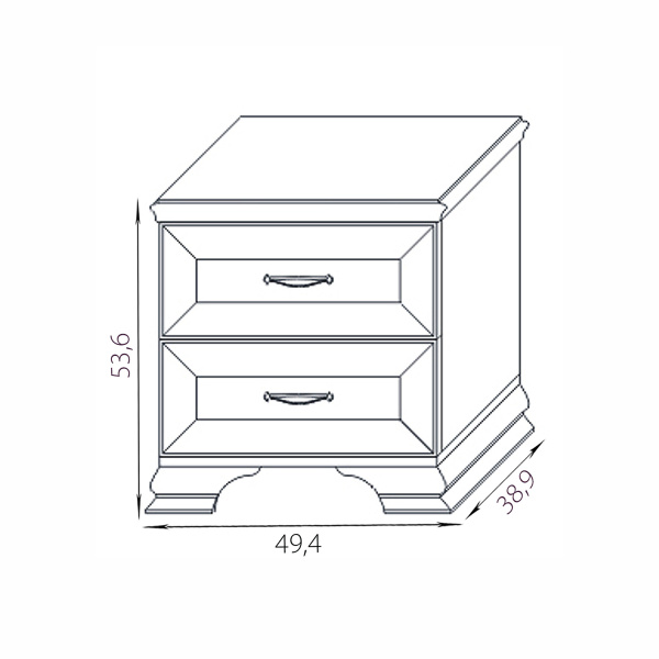Тумба прикроватная Сиена