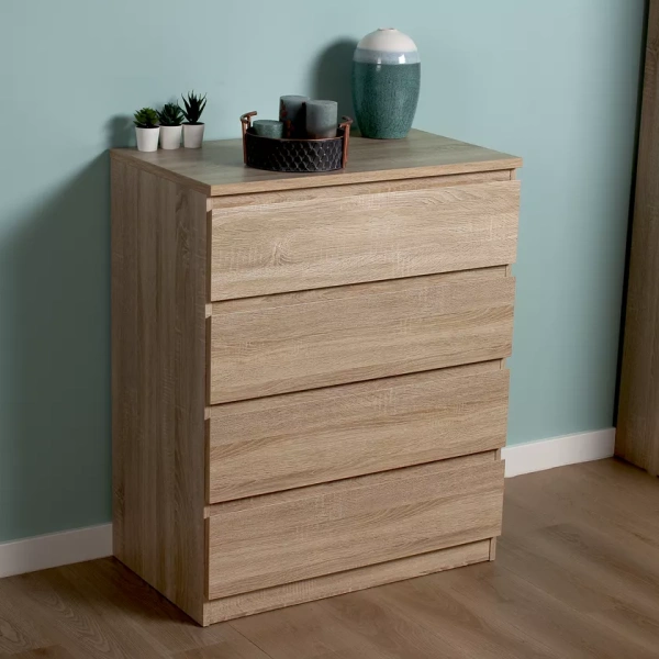 Комод МАЛЬТА высокий с четырьмя ящиками