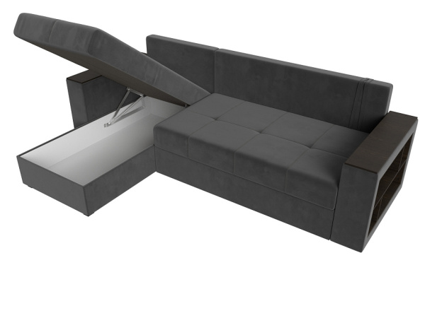 Диван угловой Дубай Лайт левый угол Велюр