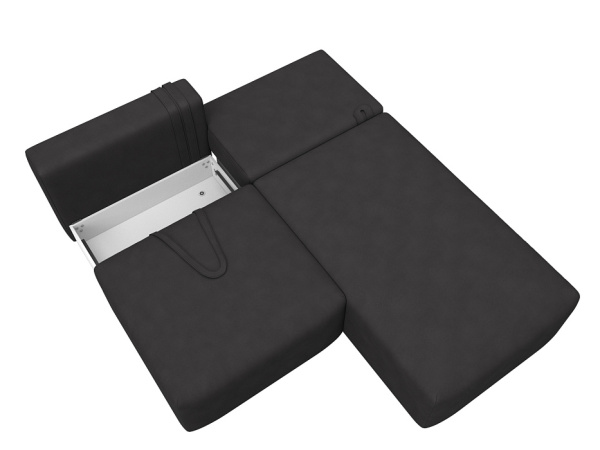 Диван угловой модульный Лига-060 НПБ угол универсальный Замша