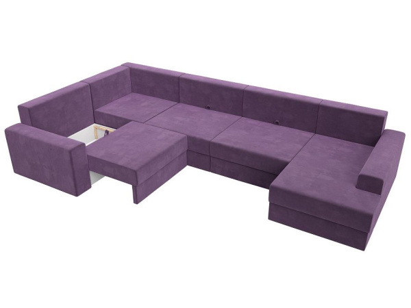 Диван П-образный Майами правый угол Микровельвет
