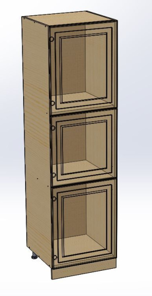 Пенал 3 двери (без полок) 2040