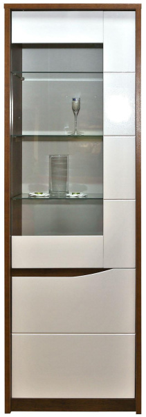 Шкаф Монако П6.528.0.01 (Дуб Саттер+Белый глянец)