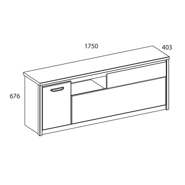Тумба RTV 2D1SN JAZZ