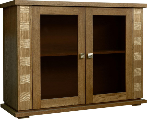 Тумба комбинированная Тунис П6.343.0.16 (П343.16Ш) (Дуб рустикаль с золочением)