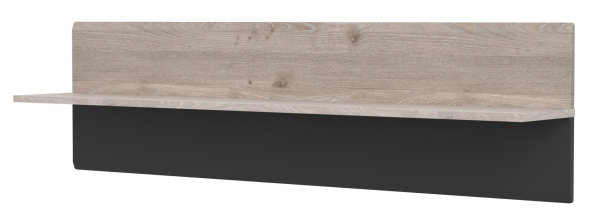 Полка навесная Бриз (ЛДСП/МДФ Дуб Нельсон/Дуб Ниагара,Смоки Софт)