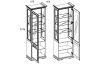 Шкаф с витриной 1V1D СЕВИЛЛА