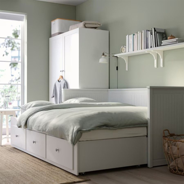 Кровать односпальная с ящиками 80*200 Кантри Hemnes ММЦ