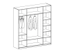 Шкаф Uno четырехдверный