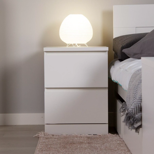 Комод Варма 2 с двумя ящиками, Белый