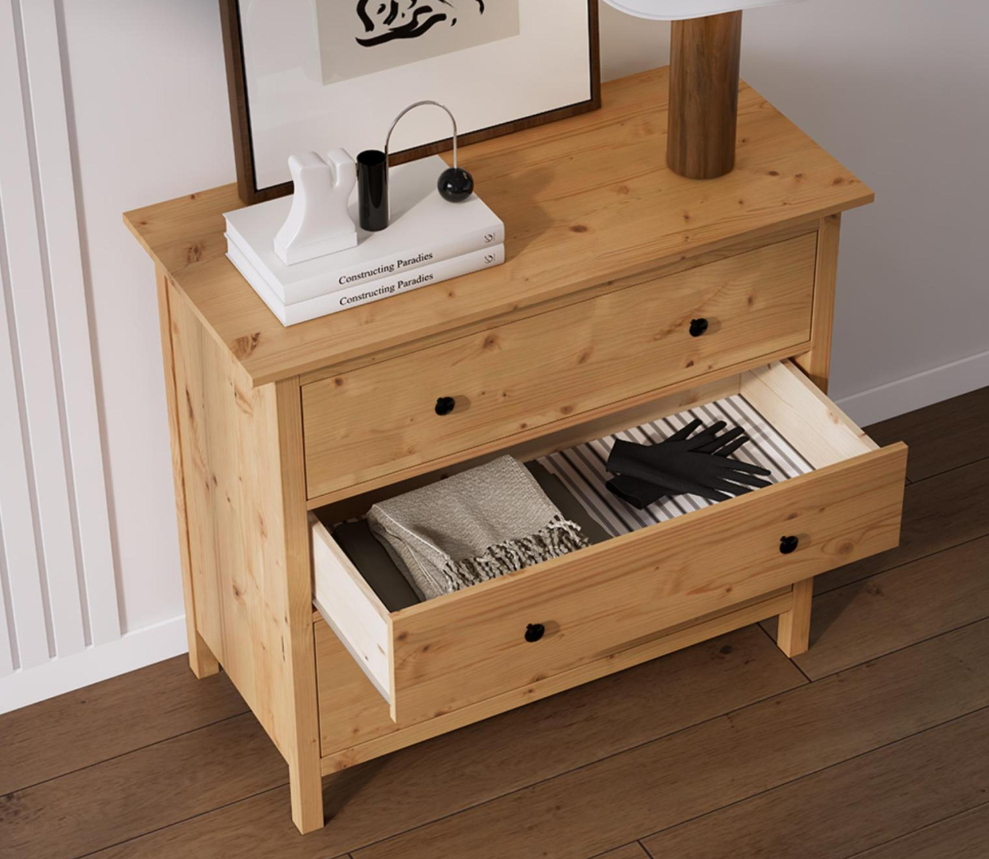 Комод 3 ящика Кымор Hemnes