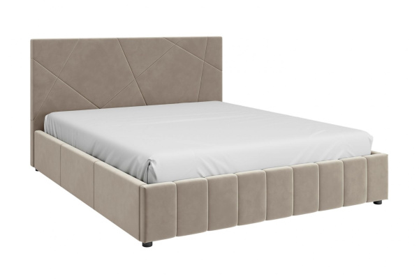 Кровать односпальная Нельсон Абстракция (СТАНДАРТ, 3 ВАРИАНТ серо-бежевый, Абстракция без подъемного механизма 1200*2000)