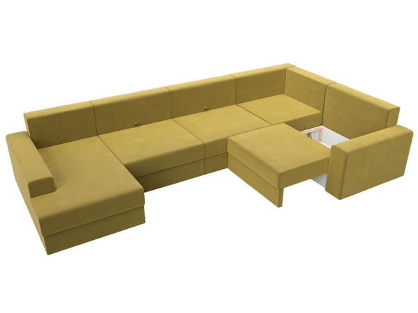 Диван П-образный Майами левый угол Микровельвет