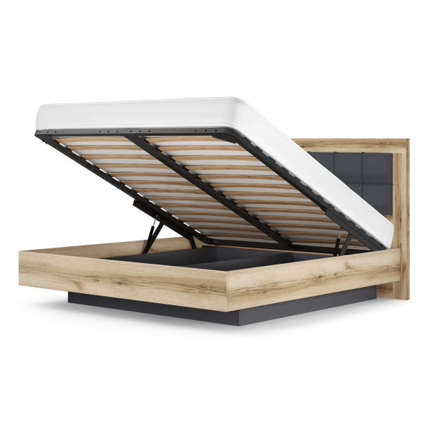 Кровать двуспальная 5 экокожа Вега Скандинавия