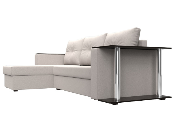 Диван угловой Атланта со столом левый угол Замша