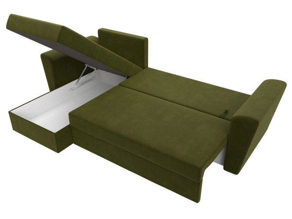 Диван угловой Амстердам Лайт левый угол Микровельвет