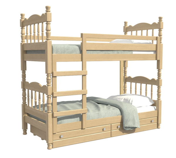 Кровать двухъярусная Соня (800х1870, цвет Сосна, кровать двухъярусная Без подъемного механизма)