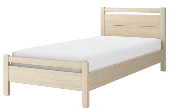 Кровать односпальная Вероника 1 (900х2000, цвет БЕЗ ОТДЕЛКИ, кровать одинарная)