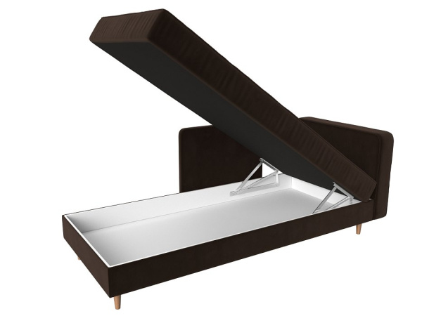 Кушетка Прайм правая Микровельвет