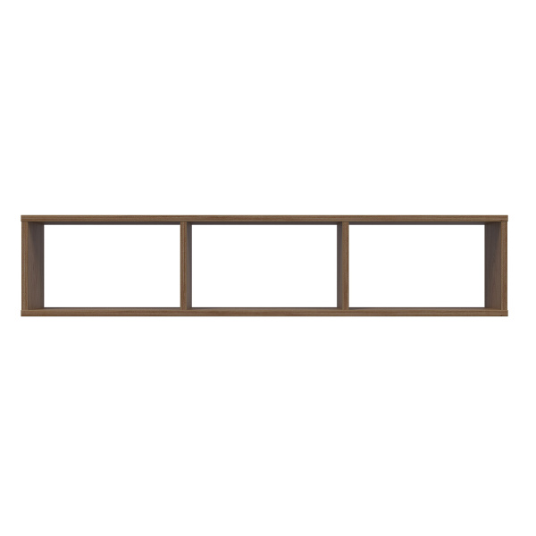 Полка 1200 с перегородкой ПРАТО гостиная  (Вяз швейцарский светлый/ Вяз швейцарский светлый)