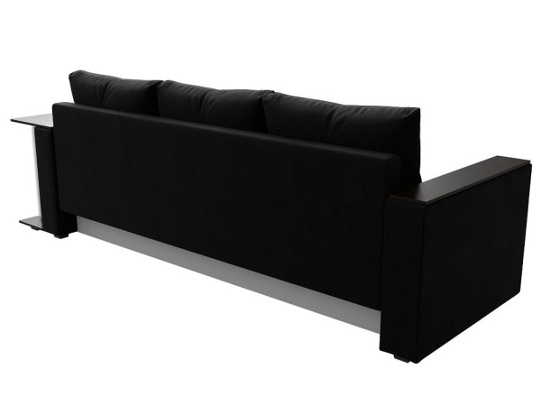 Диван прямой Атланта со столом справа Микровельвет