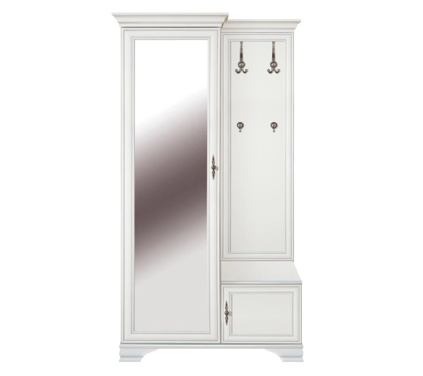 Шкаф с вешалкой KENTAKI S320-PPK/110L (Цвет Белый)