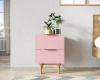 Тумбочка с двумя ящиками Line LN07/GR1 (Цвет Pink)