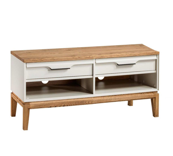 Тумба ТВ 02 Гранада (Белый воск/Антик 24)