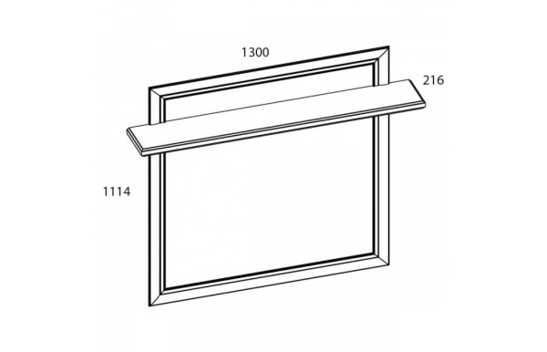Панель декоративная SEVILLA 130 с полкой