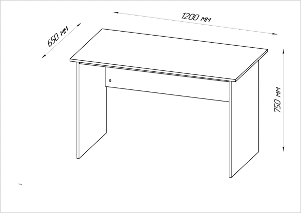 Стол КАСТОР письменный 120х65