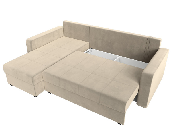 Диван угловой Ливерпуль Лайт левый угол Микровельвет