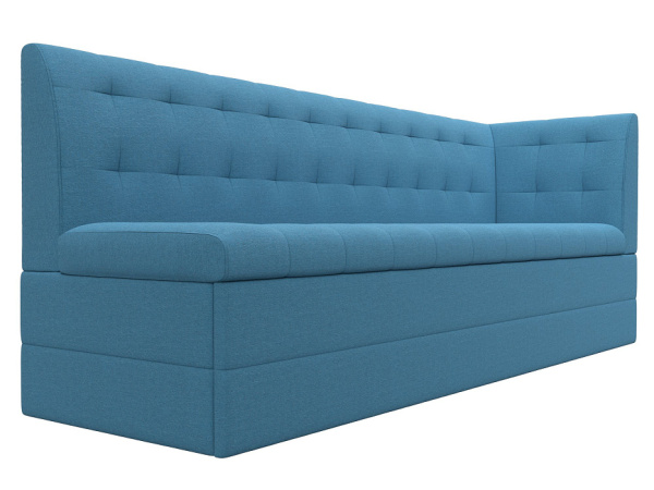 Диван кухонный прямой Бриз с углом справа Рогожка