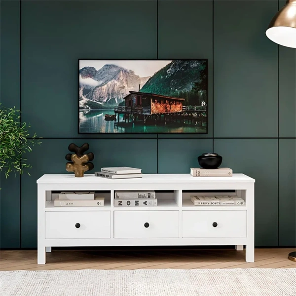 Тумба ТВ Кантри Hemnes 03 180 ММЦ (Белый лак)
