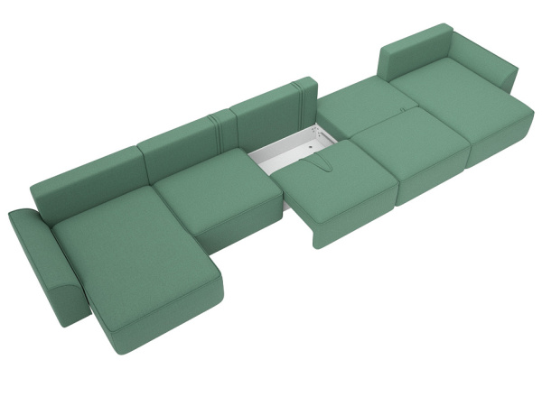 Диван П-образный Лига-048 НПБ МегаЛонг Рогожка