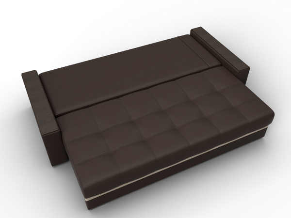 Диван прямой с декором Лига-096 НПБ Экокожа