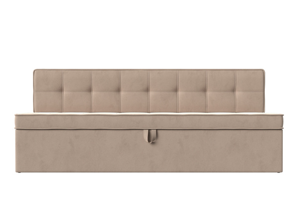 Диван кухонный прямой Техас Велюр (Бежевый)