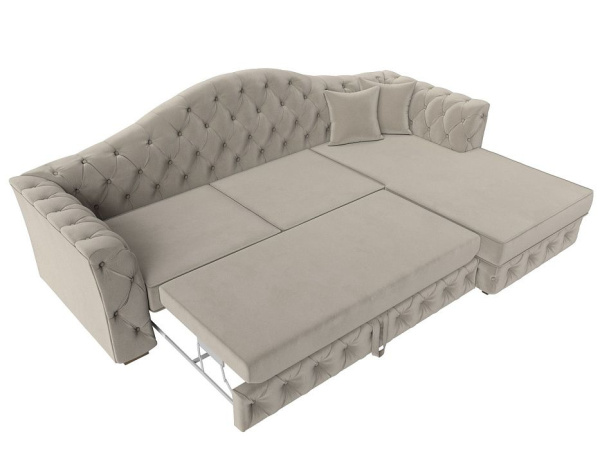 Диван угловой Артис правый угол Микровельвет