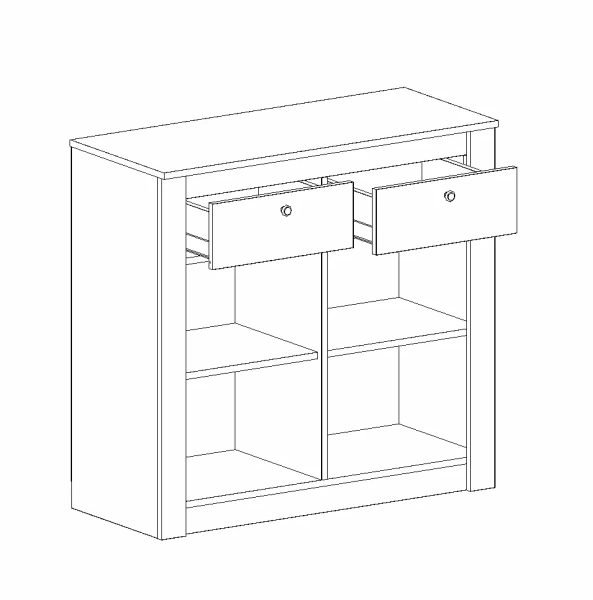 Тумба 2 дв. 2 ящ. Даллас