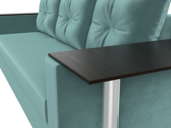 Диван прямой Атланта со столом справа Велюр