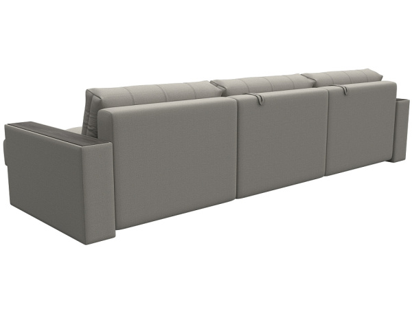 Диван угловой с декором Лига-049 НПБ Лонг Рогожка