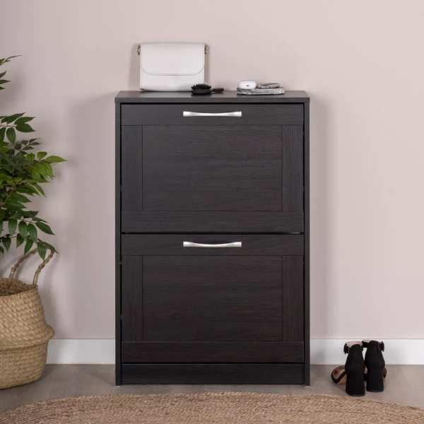 Тумба СИРИУС с двумя откидными полками для обуви