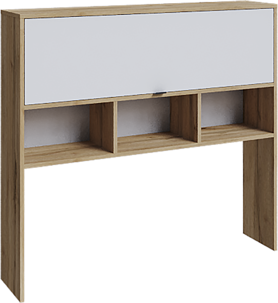 Надставка Лаура (Дуб вотан/Белый шагрень)