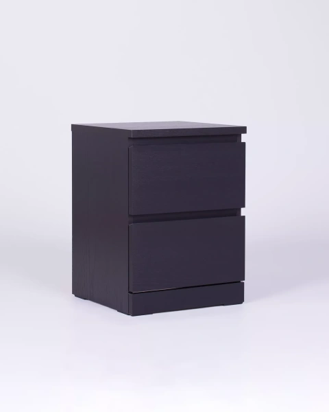 Комод Варма 2 с двумя ящиками, Ясень черный