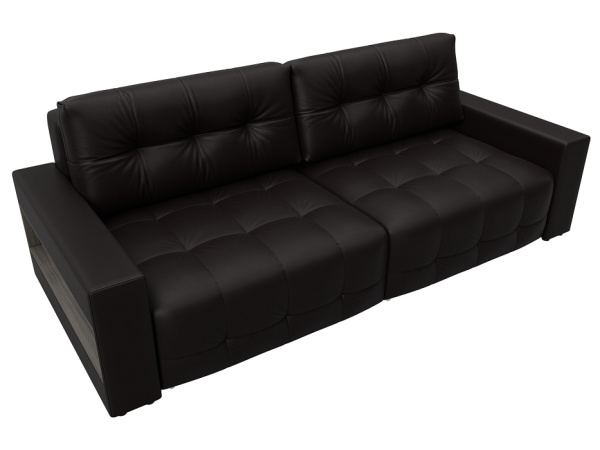 Диван прямой с полками Лига-053 НПБ Экокожа