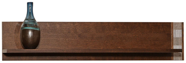 Полка навесная Тунис П6.343.0.29 (П343.29Ш) (Венге c серебром)