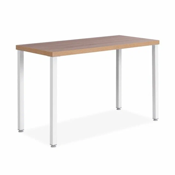 Стол письменный Ингар 1/ТТ 120x75x55, дуб беленый/белый