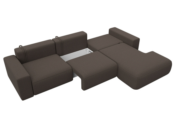 Диван угловой Лига-036 НПБ Модерн Лонг правый угол Рогожка