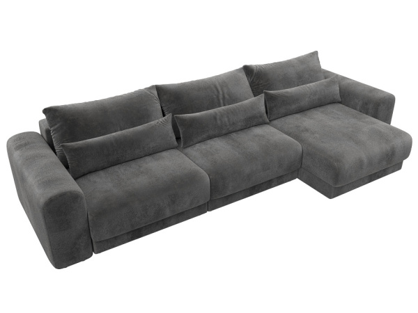 Диван угловой Лига-056 НПБ Лонг угол универсальный Велюр