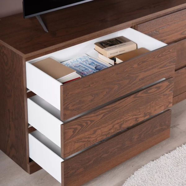 Комод Варма Прайм 6Д ясень, коричневый