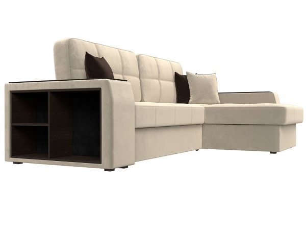 Диван угловой Брюссель правый угол Микровельвет